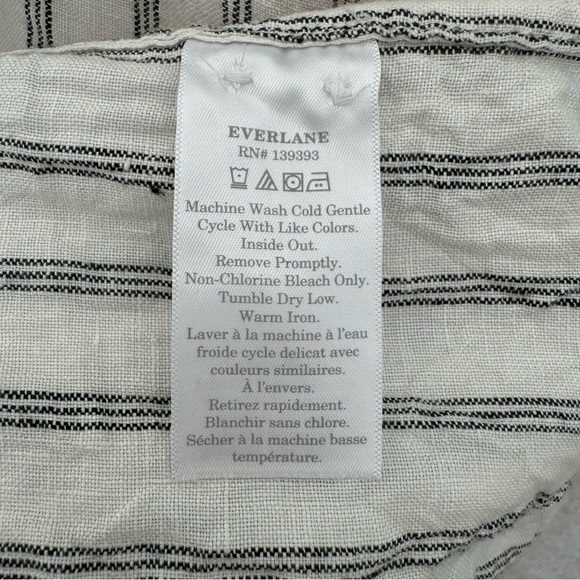 Everlane Way Long Linen Striped Shirt - Picture 7 of 7